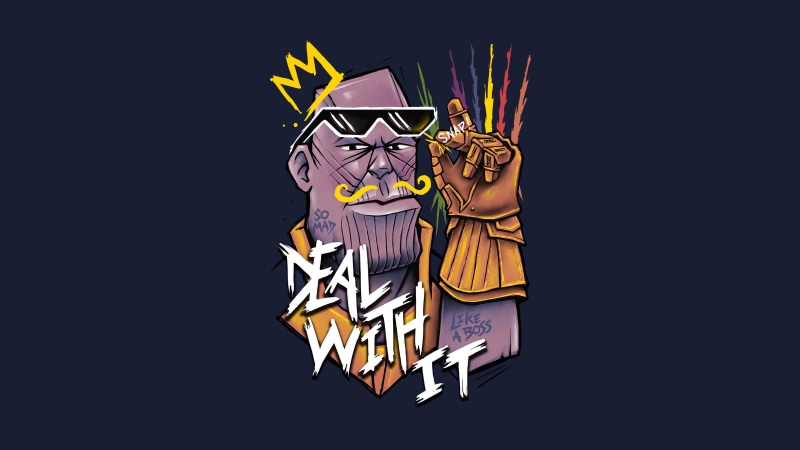 artwork, 4K, thanos, 4k, hd, artist, superheroes, digital art, supervillain
