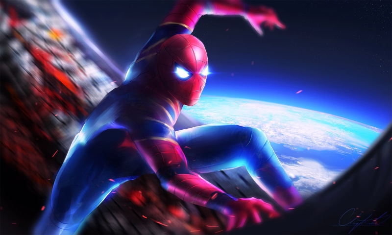1080P, hd, artstation, superheroes, avengers infinity war, digital art, artist, spiderman, artwork