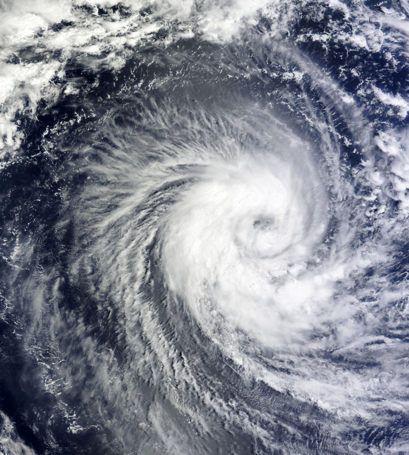 aerial view, water, spinning, winter storm, benilde, hurricane - storm, power, motion, 8K, cyclone, hurricane, outdoors, aggression, tornado, blue, wind