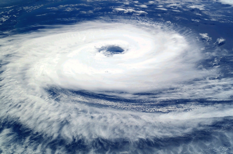 2K, aerial view, swirl, cloud - sky, sky, satellitenbid, nature, outdoors, planet earth, meteorology, sea, no people, motion, power in nature, hurricane