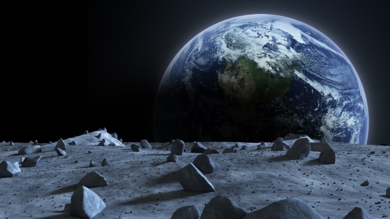 planet, earth, space art, 4K, sky, space, surface, moon