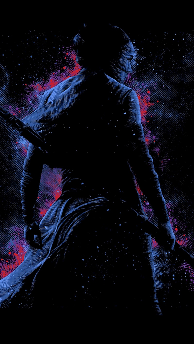 4K, Star Wars, amoled, dark, Skywalker, vertical