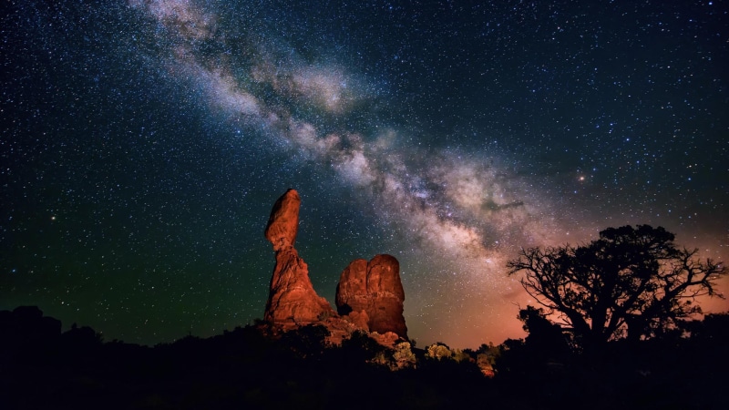 canyon, bryce, mobile, milky, park, pc, tablet, states, desert, night, way, 2K, united, stars, utah, sky, national