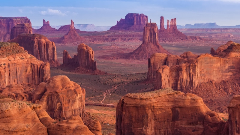 vista, rock formation, 4K, united states, landscape, arid climate, travel, mountain, butte, nature, mountain range, climate, sandstone, tranquility, environment