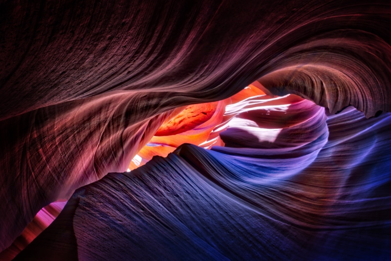antelope Canyon, blur, abstract, com, red, Purple, backgrounds, cave, travel  photography, multi Colored, United States, pattern, Canyons, blue, Red  blue
