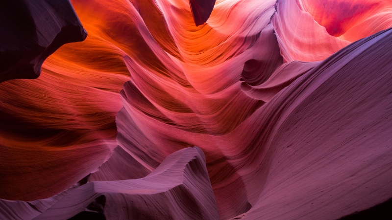 travel, eroded, geology, natural pattern, rock - object, canyon, multi colored, rock, tranquility, purple, physical geography, Ultra  HD, pattern, nature