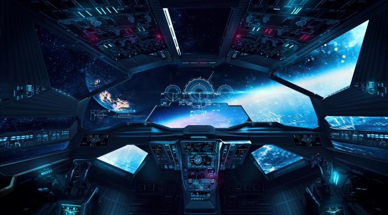 artwork, 1080P, planet, cockpit, Luciano Neves, digital art, spaceship, illustration, space