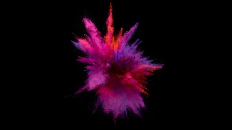 bizarre, indoors, darkness, vibrant color, surreal, impact, holi, nature, 1080P, abstract, creativity, no people, pink explosion, purple, celebration