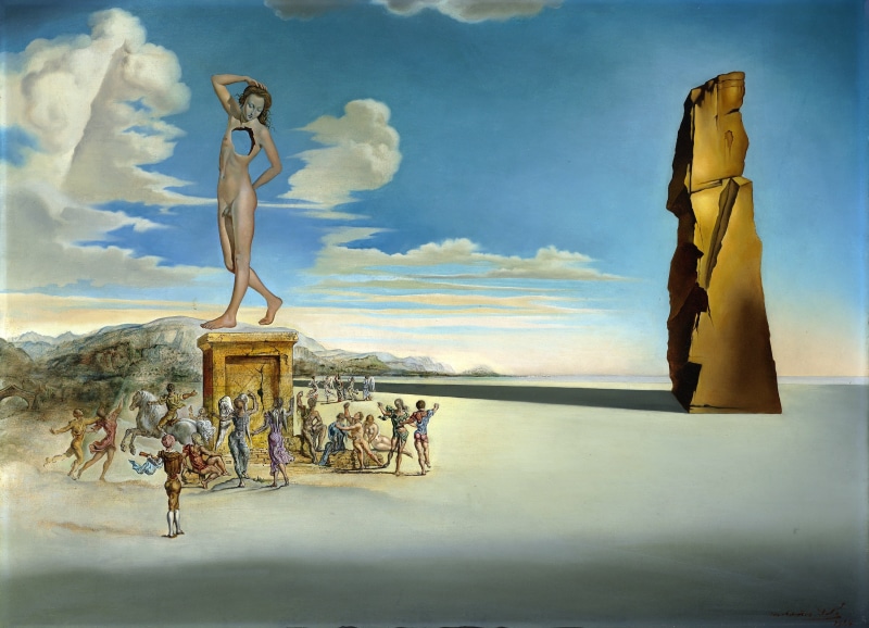The Deity Of The Bay Of Roses, surrealism, 2K, picture, Salvador Dali