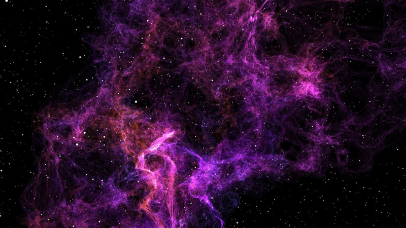 Stars, nebula, Universe, Space, Purple, Beautiful, Style, 1080P