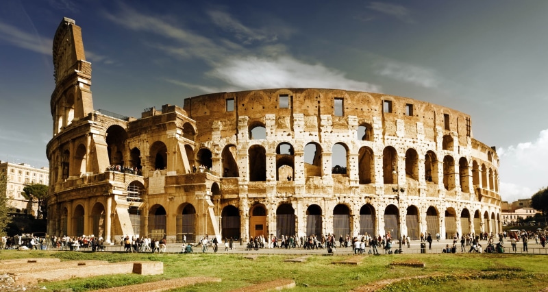 aurochs, Rome - Italy, lions, Colosseum, Temple of Peace, amphitheater, arch, Coliseum, Caspian, elephants, Barbary, tigers, italian Culture, 7 Wonders