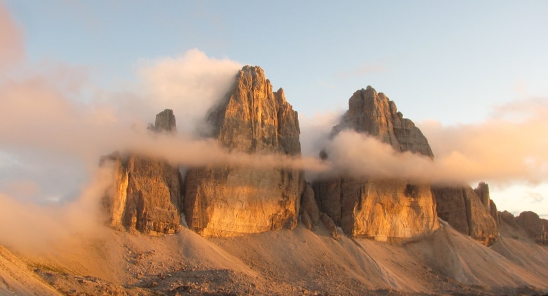 Italia, rocky mountains, outdoors, aerial view, mountain, rock - Object, aerial, Dolomiti, Drei zinnen, mountains, Tre Cime di Lavaredo, ww1, nature, Dolomites