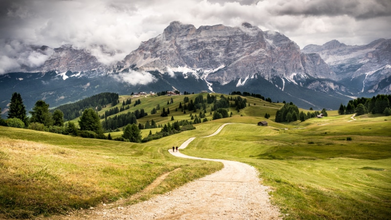 daytime, a7, european Alps, grass, leading  light, walking, Trentino Alto Adige, mountain, sony a7, Trentino-Alto Adige, Alta Badia, summer, lines, walking on