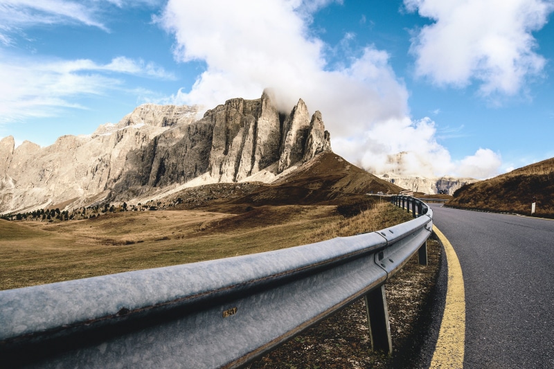 trip, walk, daytime, cloud - sky, sun, 2K, tranquility, the way forward, rocky, no people, outdoors, idyllic, landscape, transportation, guard rail, tranquil scene