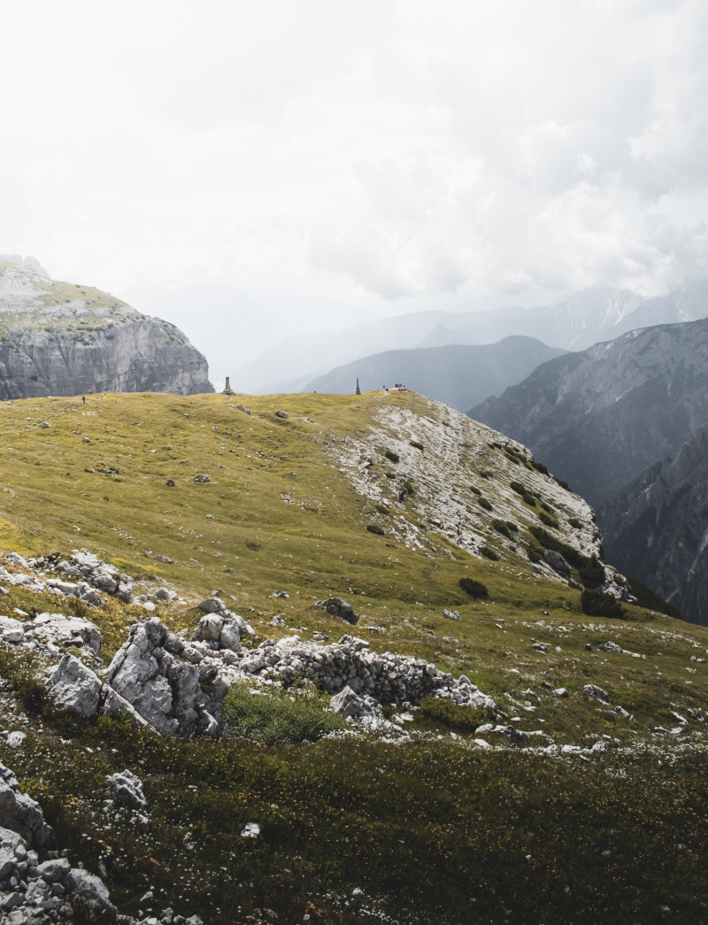 tranquil scene, scenics - nature, no people, non-urban scene, plant, solid, valley, dolomiti, countryside, ground, environment, land, wilderness, sky, rubble