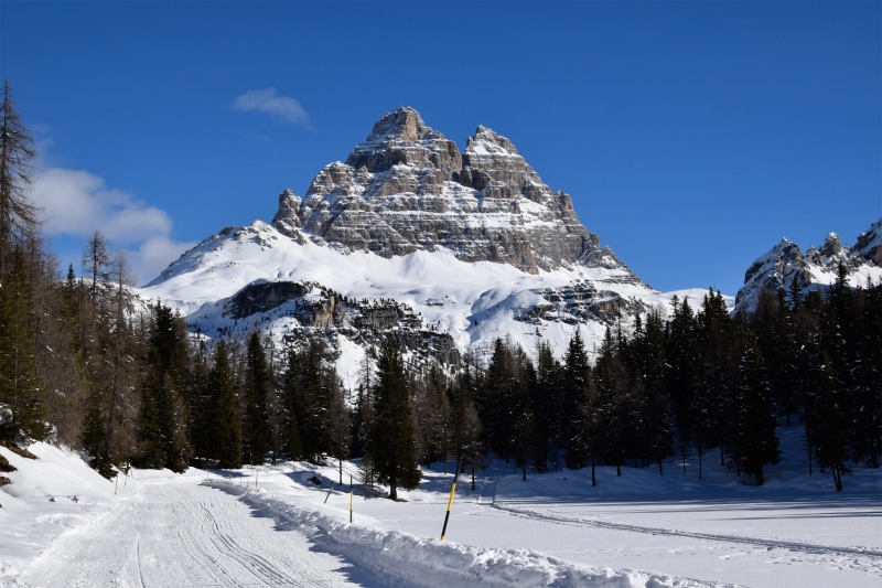 cloud - sky, mountain range, nature, landscape, powder snow, covering, tops, sky, italy, 2K, tranquil scene, environment, alpine, mountain, of, three
