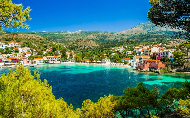 hd, travel destinations, desktop, outdoors, sea, 5K, residential district, kefalonia, nature, mobile, beauty in nature, scenics - nature, no people, gulf