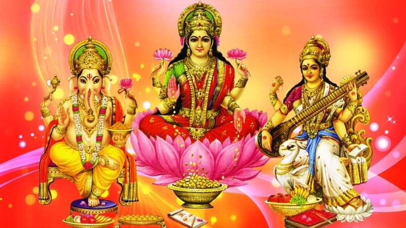 lakshmi, hd, tablet, 1080P, ganesh, pc, saraswati, mobile