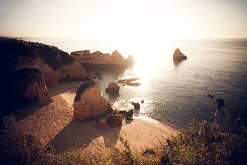 ocean sea, mountain, photography, seashore, water, Dona Ana, southern, south, aerial, tropical, blue, 5K, Lagos, exotic, Hidden Beach, Praia, sunrise