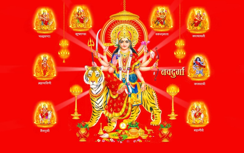 durga, nav, 1080P, photo, desktop, hd, maa