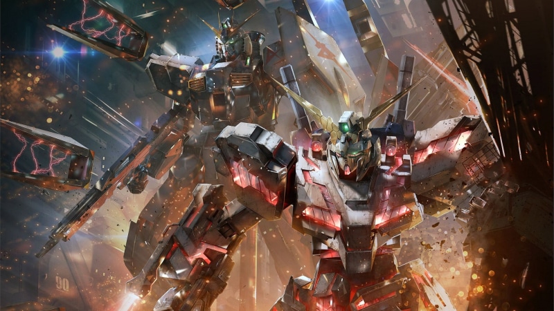 digital art, Mobile Suit, 1080P, Nu Gundam, Mobile Suit Gundam Unicorn, mech, anime, artwork