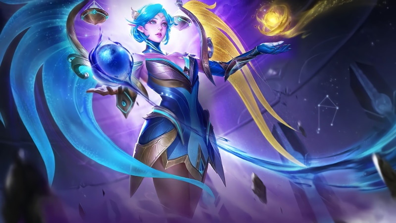 Lunox, wings, Mobile Legends, digital art, Zodiac, fantasy girl, 4K, games art, moba, libra