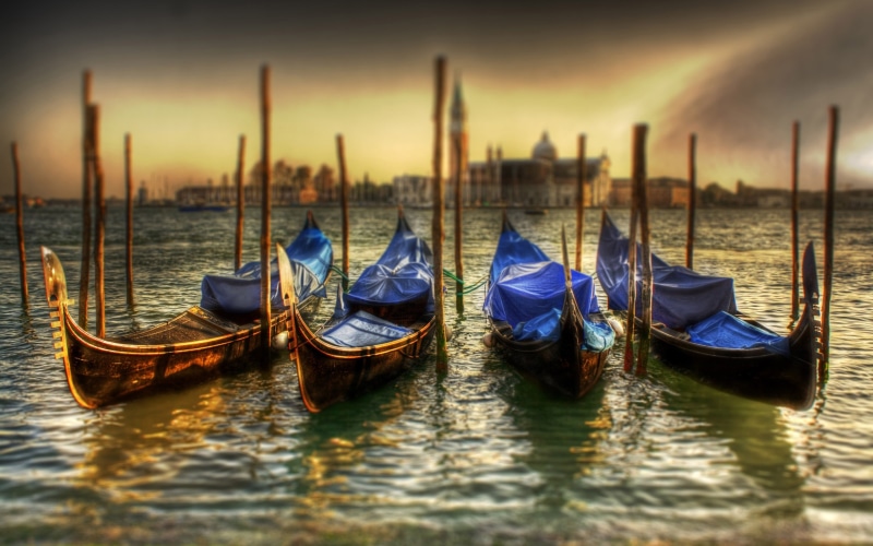 travel, phones, architecture, venice, nature, mobile, nautical vessel, moored, italy, hd, sky, sunset, laptop, place of worship, wooden post, reflection
