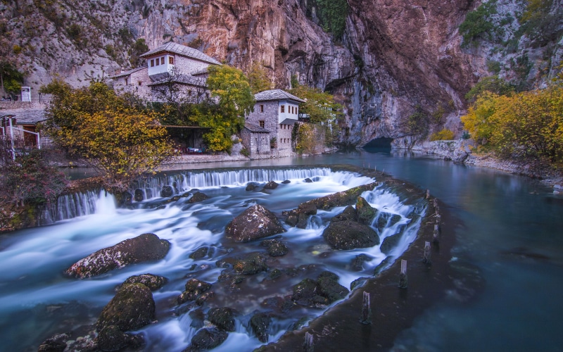 monastery, desktop, blagaj, herzegovina, buna, tablet, mostar, ultra, tekija, laptop, bosnia, mobile, k, 4K, river, beautiful, hd, computers