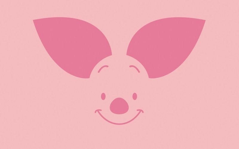 copy space, animal themes, pooh, love, rabbit - Animal, pink background, pink Color, snout, sign, pets, smile, eyes, ears, animal, humor, cartoon, 2K
