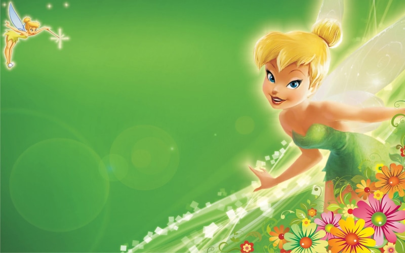 pc, tablet, 1080P, green, decoration, tinkerbell, hd, phones, mobile, flower