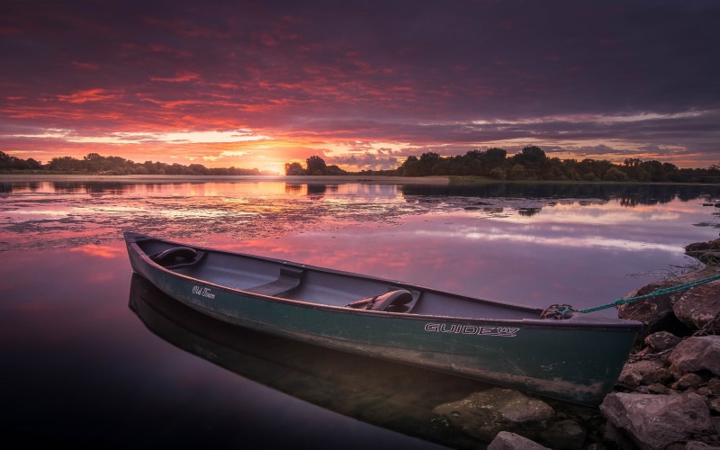 phones, moored, scenics - nature, non-urban scene, sky, 4K, reflection, tranquility, loire, outdoors, transportation, beauty in nature, mode of transportation