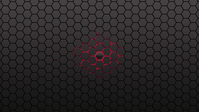 2K, backgrounds, black, red, lines, center, Honeycomb