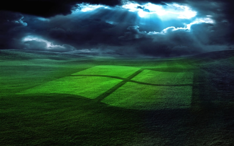 beauty In Nature, no People, light - Natural Phenomenon, digital, backgrounds, blue, operating system, plant, logo, ominous, storm, tree, agriculture, nature