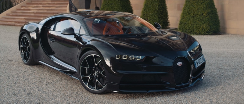 black, black color, motor vehicle, close-up, nature, Wealth, road, mode of transportation, 4K, shiny, stationary, day, outdoors, transportation, Bugatti Chiron