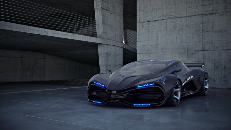 lada raven, performance car, luxury vehicle, lada, supercar, car, sports car, 4K, personal luxury car, race car