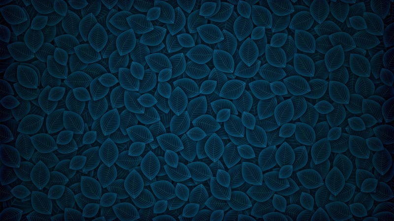 digital art, artwork, leaves, pattern, blue, 1080P, simple, nature, texture