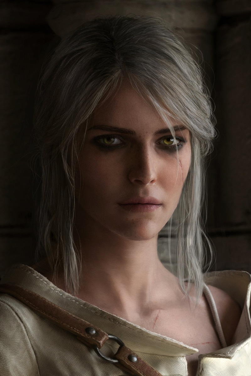 video games, Cirilla Fiona Elen Riannon, RPG, The Witcher 3: Wild Hunt, looking at viewer, The Witcher, Ciri, portrait, 1080P, Cirilla