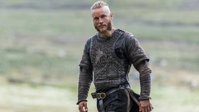Vikings, adult, focus on foreground, nature, men, casual clothing, front view, looking at camera, leisure activity, portrait, lifestyles, 4K, standing