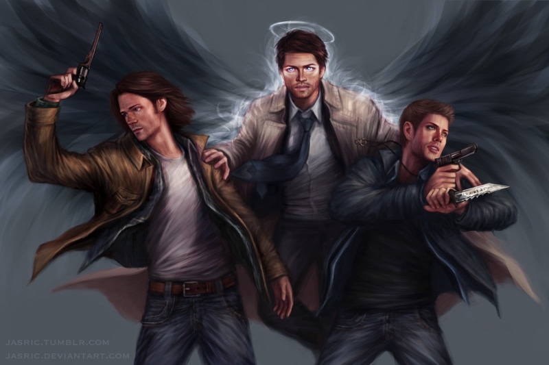 casual clothing, men, young men, standing, gray, s, jacket, clothing, real people, Dean Winchester, indoors, young women, beautiful woman, togetherness