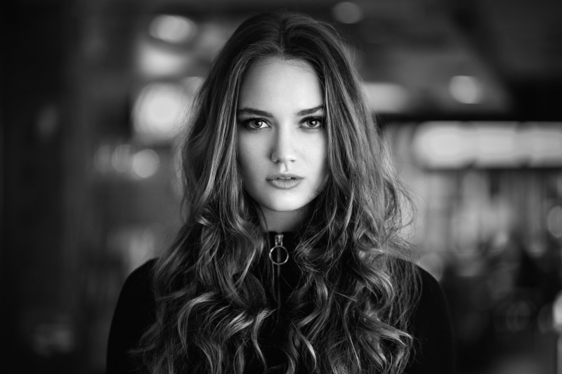 real people, 1080P, one person, hair, hairstyle, Andrea Langholm, beautiful woman, teenager, portrait, beauty, young adult, young women, Heine Mann, women