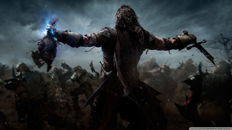 arts culture and entertainment, adult, video games, fear, water, aggression, sky, architecture, cloud - sky, nature, untitled, horror, people, Middle-earth: Shadow of Mordor