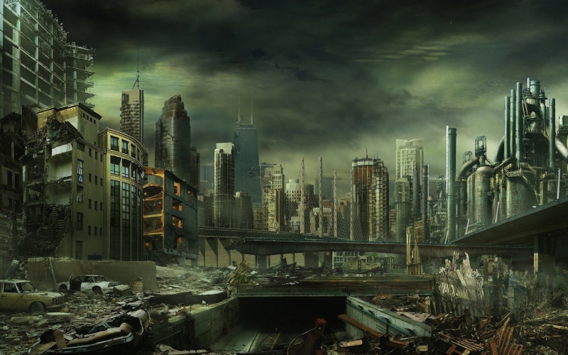 futuristic, apocalyptic, 720P, artwork, dystopian