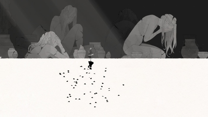 video games, Gris (Video Game), 1080P, sadness, alone
