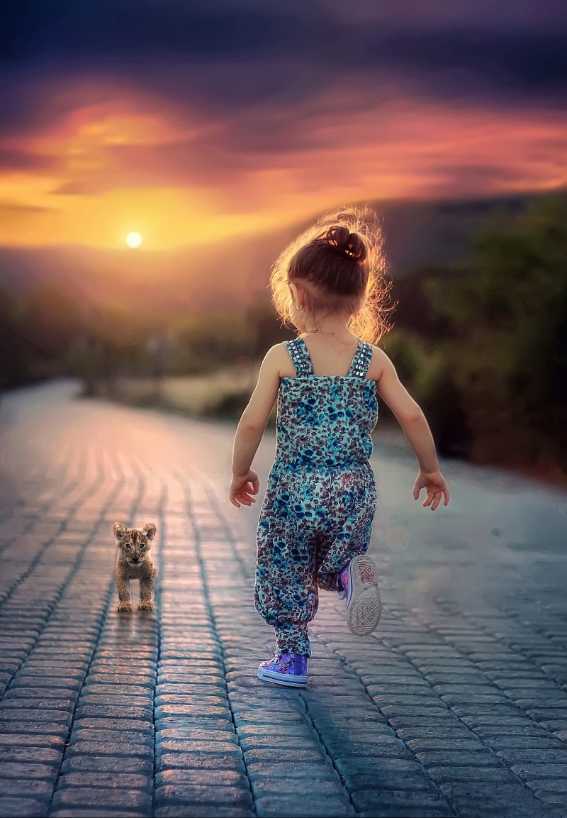 childhood, portrait, nature, happy, running, wearing, child, smile, school, love, 4K, overalls, girls, fashion, family, innocence, kids, boy, black, one person