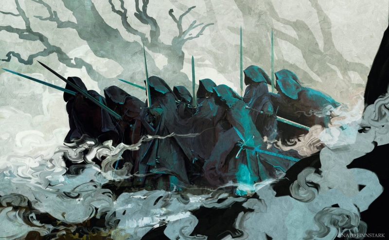 1080P, artwork, Nazgûl, The Lord of the Rings, fantasy art