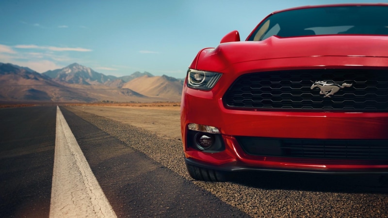 highway, 1080P, ford, mustang, red, car