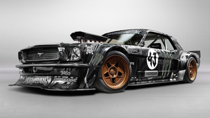 mustang, car, wheel, 1080P, retro styled, sports car, chrome, black color, sport, black, white background, Ken Block, Ford Mustang, single object, white