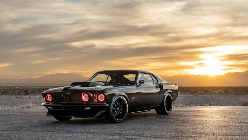 1080P, Old Car, Black Car, Car, Ford, Ford Mustang Boss 429, Muscle Car