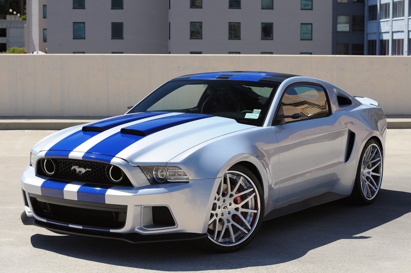 stationary, parking, land vehicle, vintage car, retro styled, wheel, Need for Speed (movie), architecture, Ford Mustang, building exterior, Ford Mustang Shelby