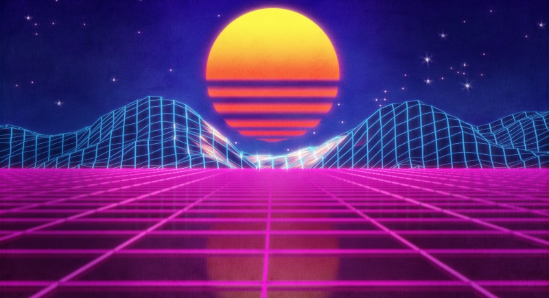 Synth-pop, Music, 4K, Synth pop, Stars, Electronic, Retrowave, Neon, Synth, Sinti, Mountains, Synthpop, The sun, Synthwave, Darkwave